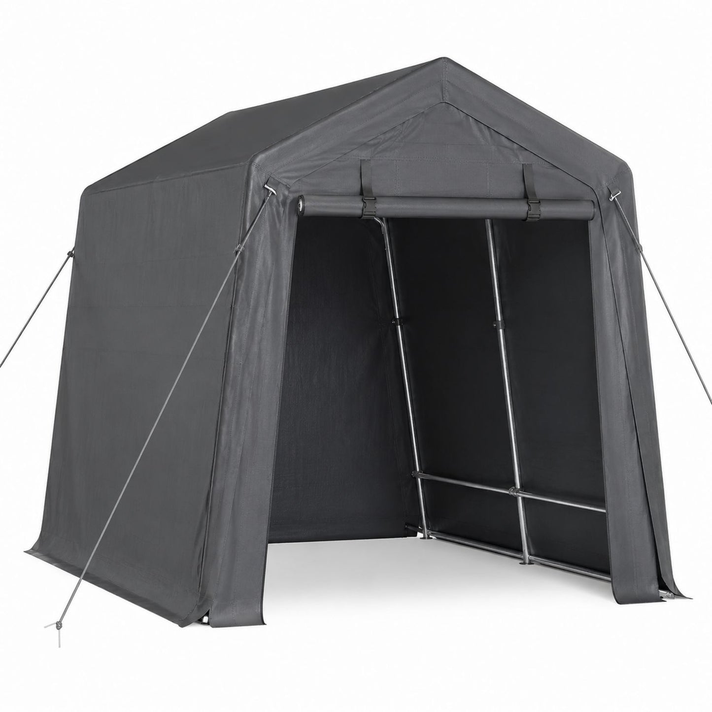 Outdoor Storage Shelter UV-Resistant Polyethylene Gray 300x200x200cm