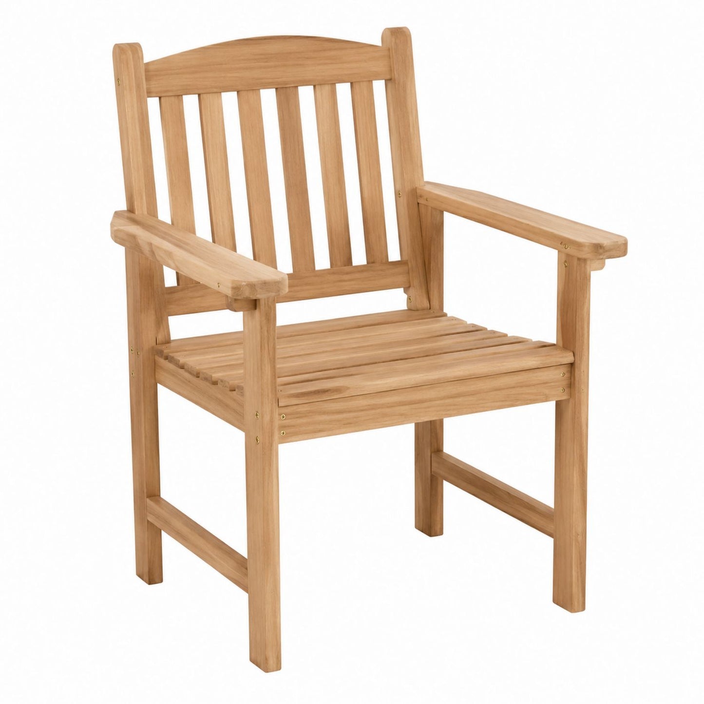 Teak Wooden Outdoor Chair with Armrest